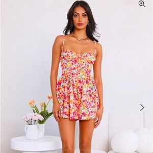 Hello Molly Floral Multicolor Romper